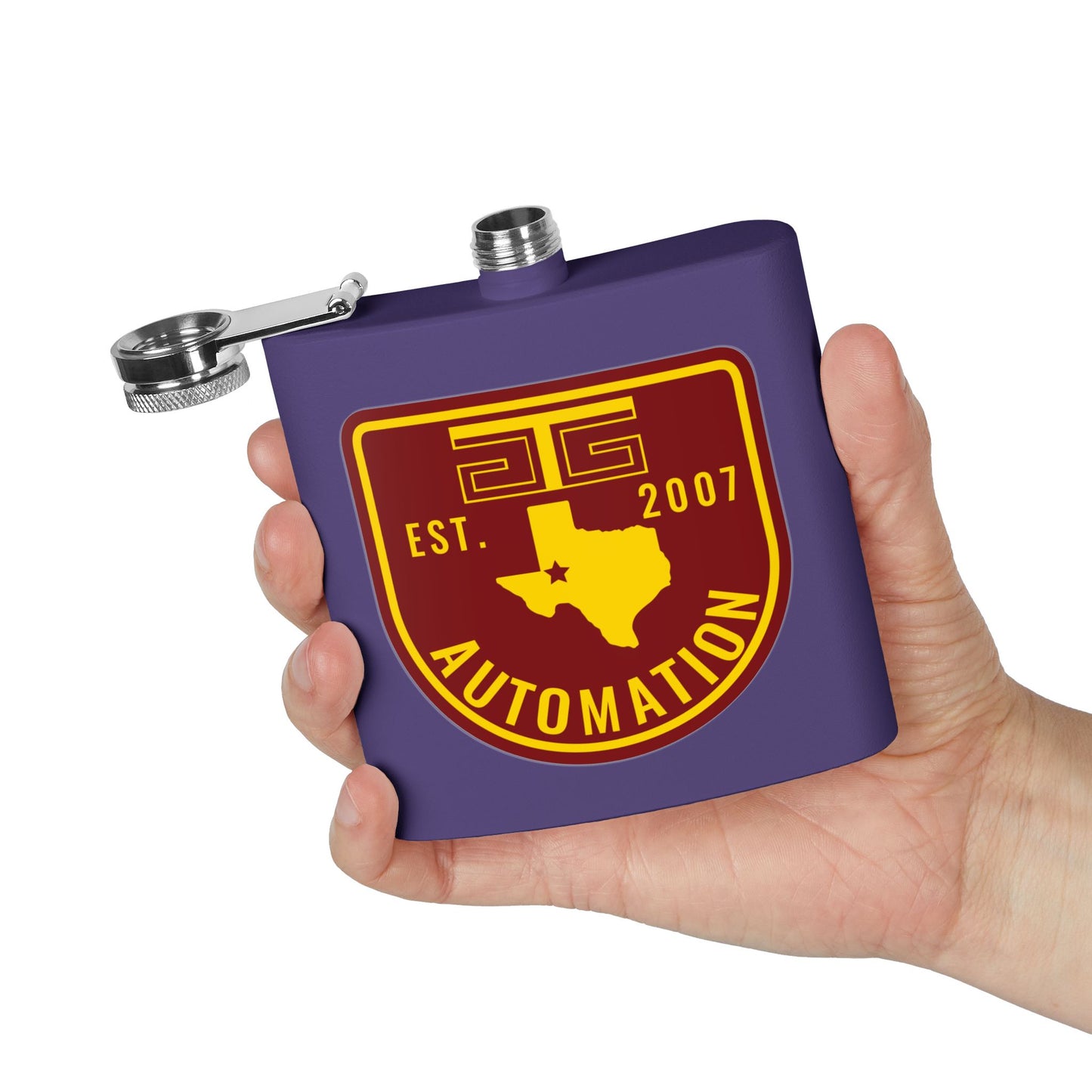GTG Automation Stainless Steel Flask, 6oz