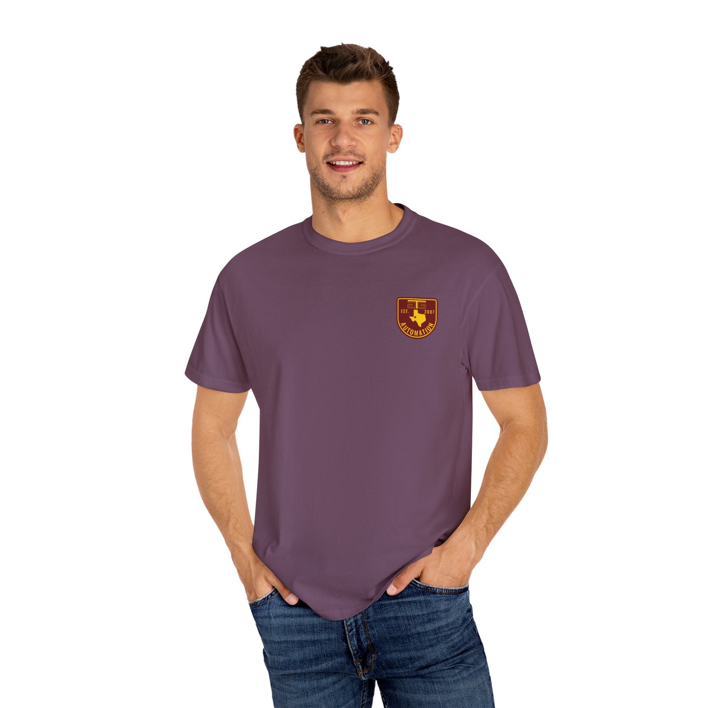 Volts Wagon GTG Automation Color Badge Logo T-shirt