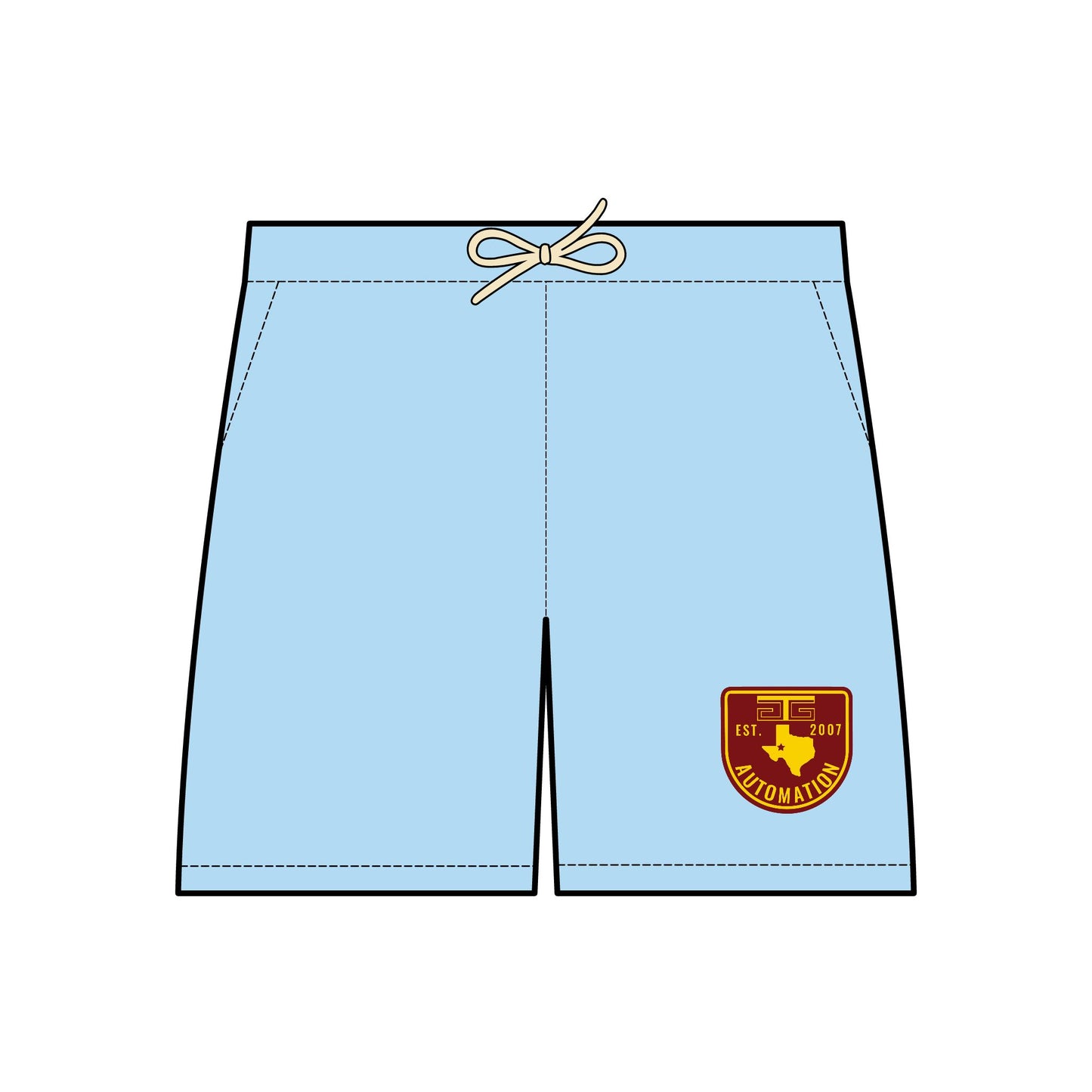 GTG Automation Unisex Garment-Dyed Lightweight Fleece Sweat Shorts