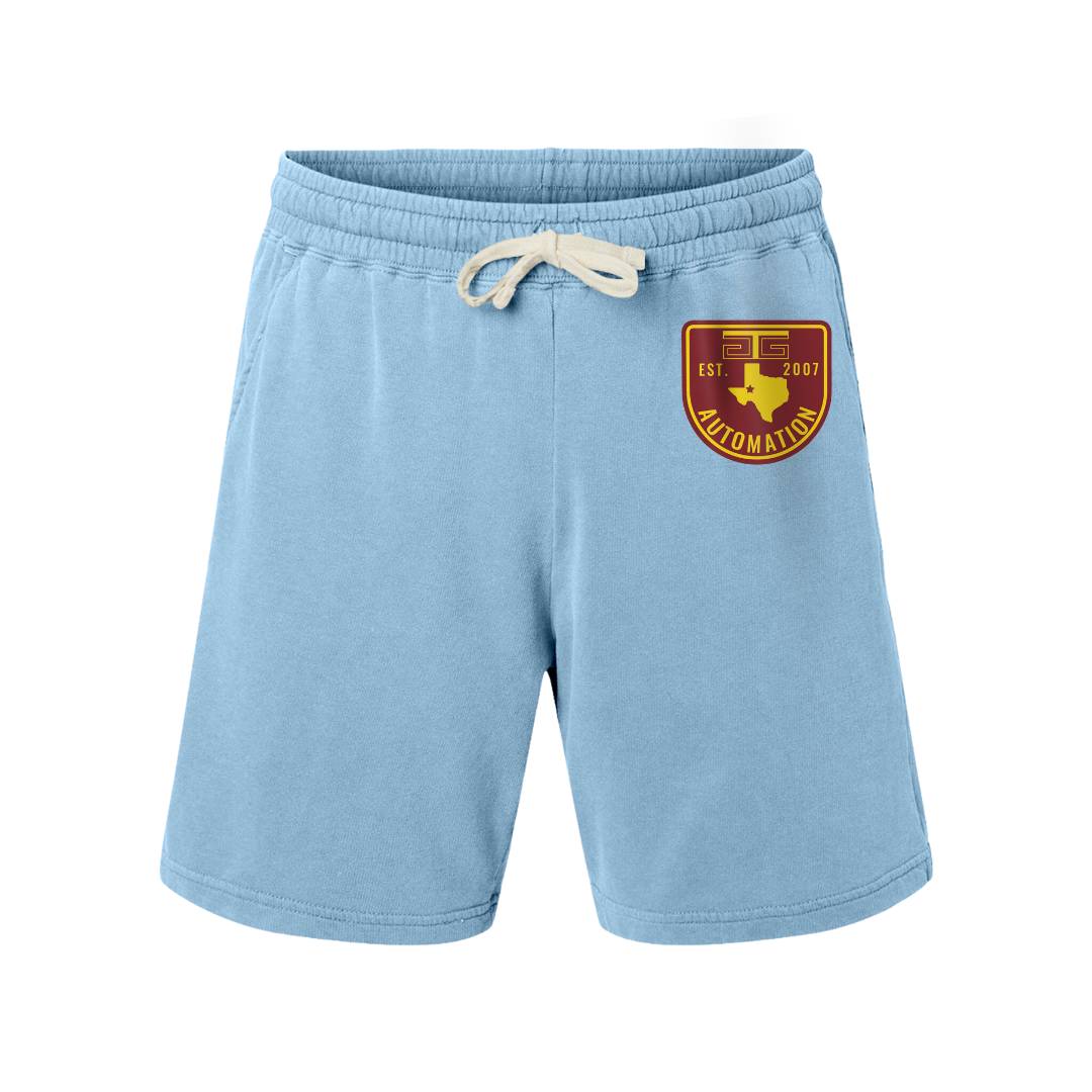 GTG Badge Logo Unisex Garment-Dyed Lightweight Fleece Sweat Shorts