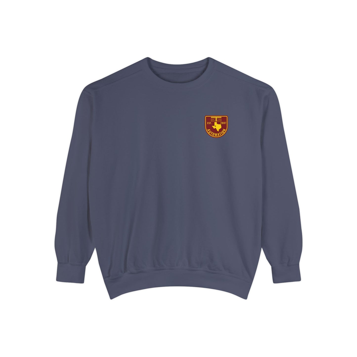 GTG Color Badge Logo Unisex Garment-Dyed Sweatshirt