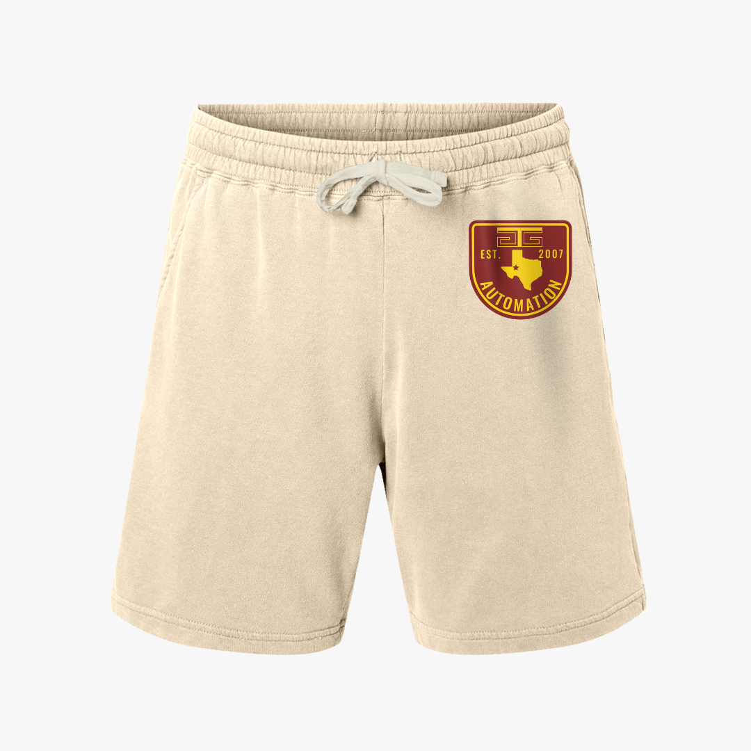 GTG Badge Logo Unisex Garment-Dyed Lightweight Fleece Sweat Shorts