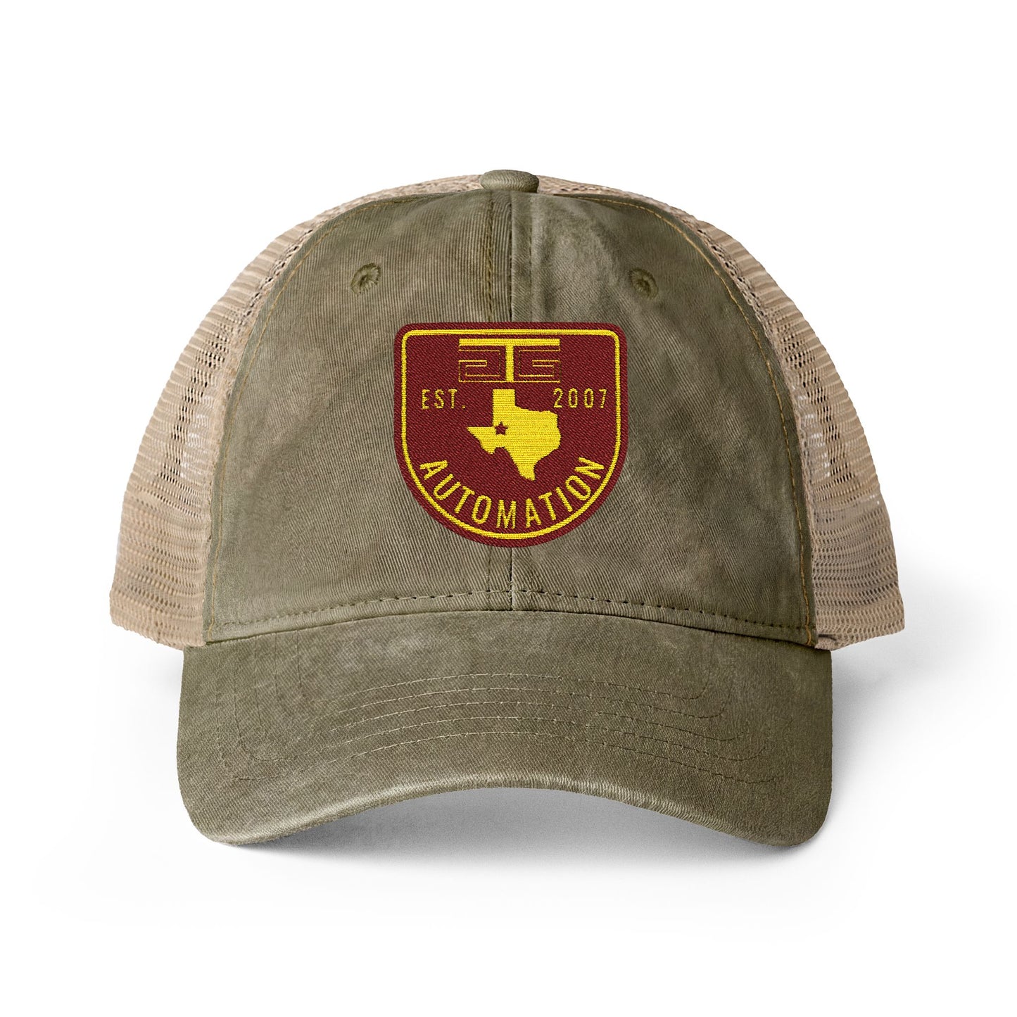 GTG Automation Women's Washed Mesh-Back Cap