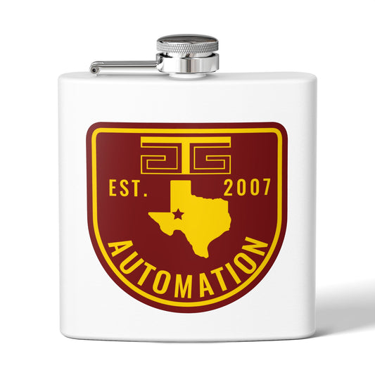 GTG Automation Stainless Steel Flask, 6oz