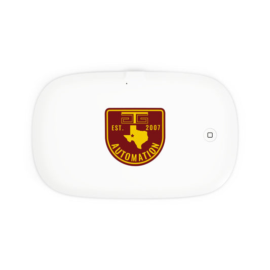 GTG Badge Logo UV Phone Sanitizer & Wireless Charging Pad - EST. 2007 Automation Design