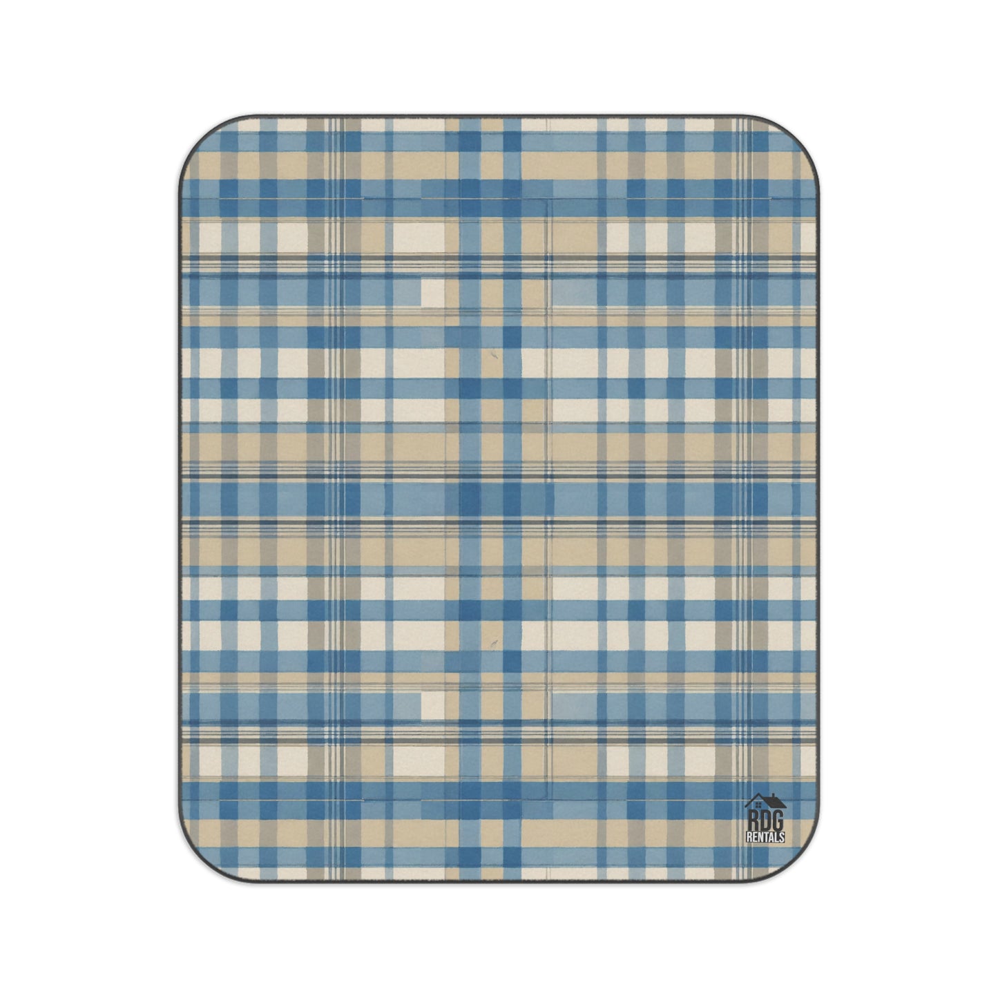 Blue Plaid RDG Picnic Blanket