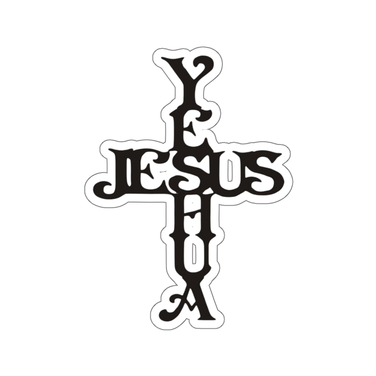 WYCD Cross Kiss-Cut Stickers