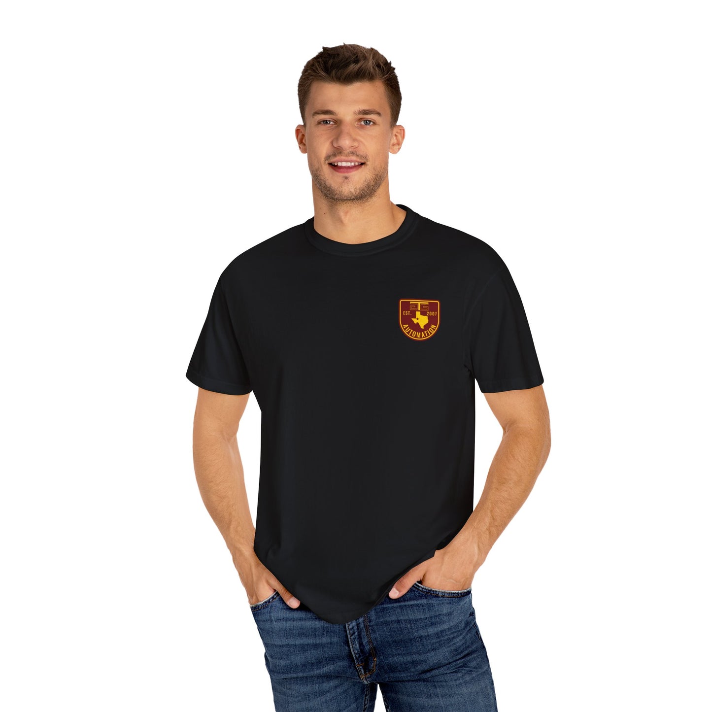 Volts Wagon GTG Automation Color Badge Logo T-shirt