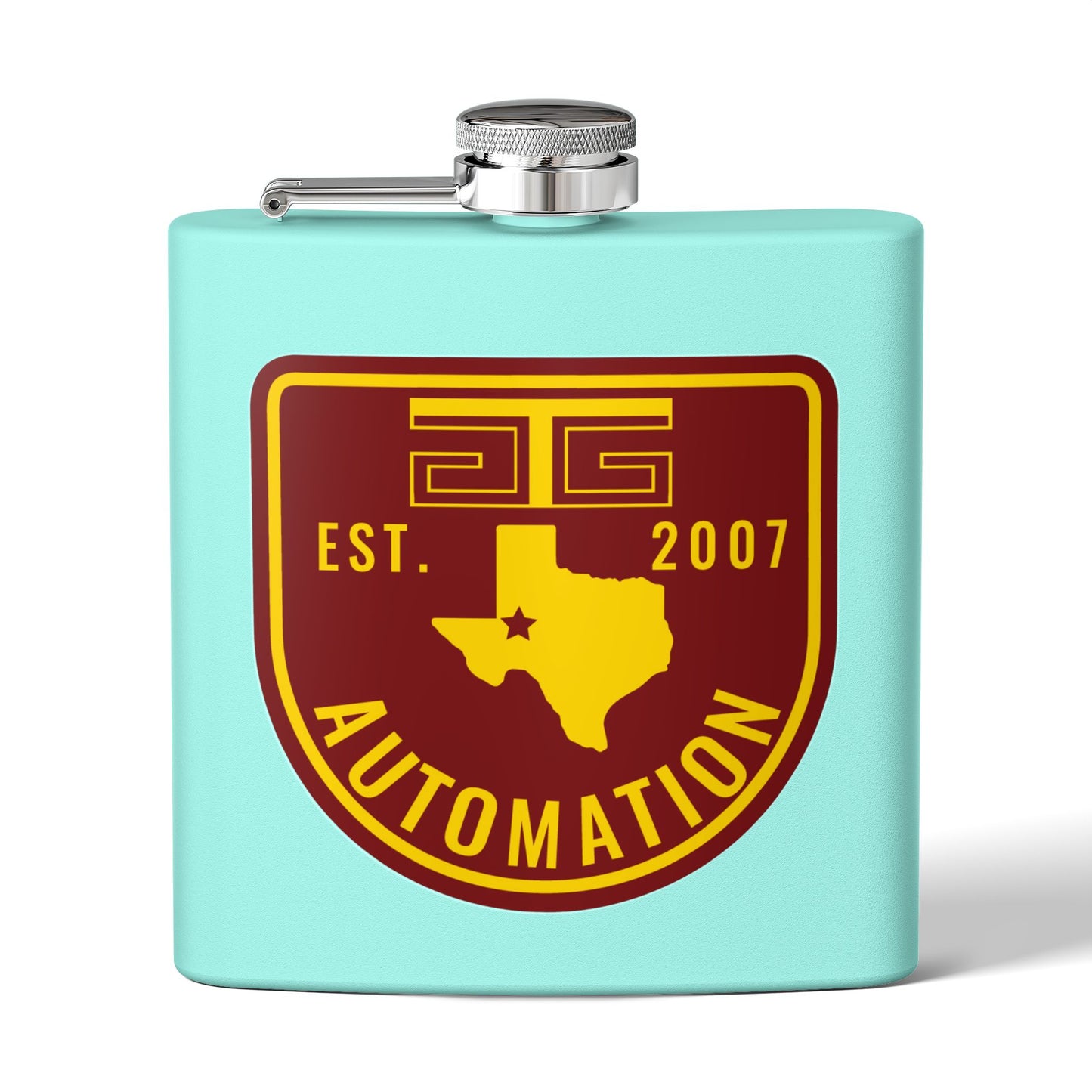 GTG Automation Stainless Steel Flask, 6oz