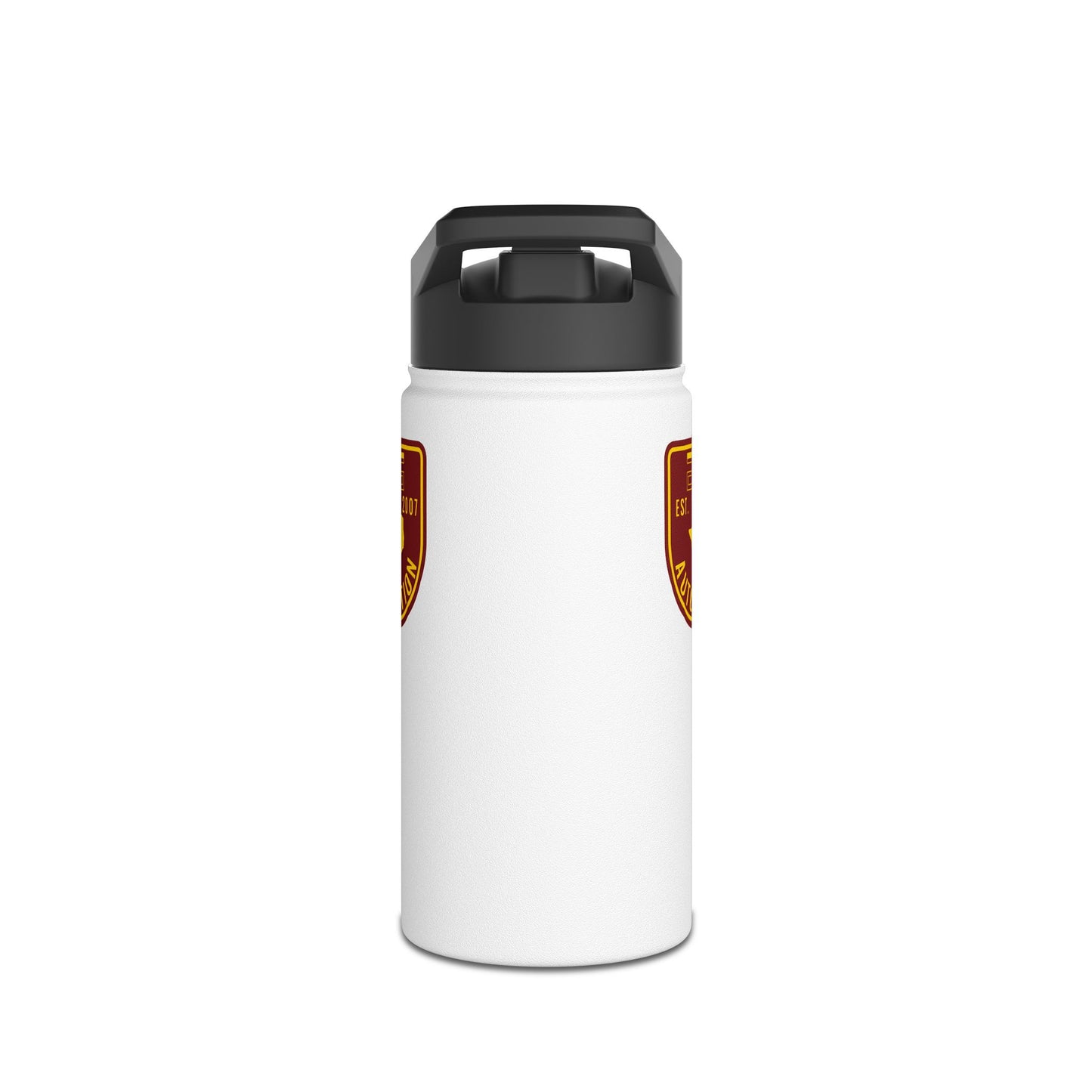 GTG Badge Logo Stainless Steel Water Bottle, Standard Lid