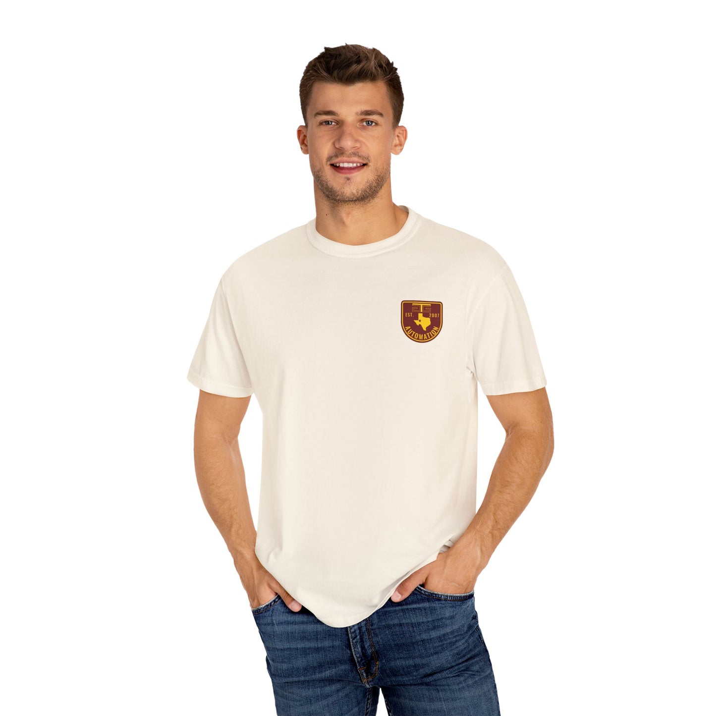 Volts Wagon GTG Automation Color Badge Logo T-shirt