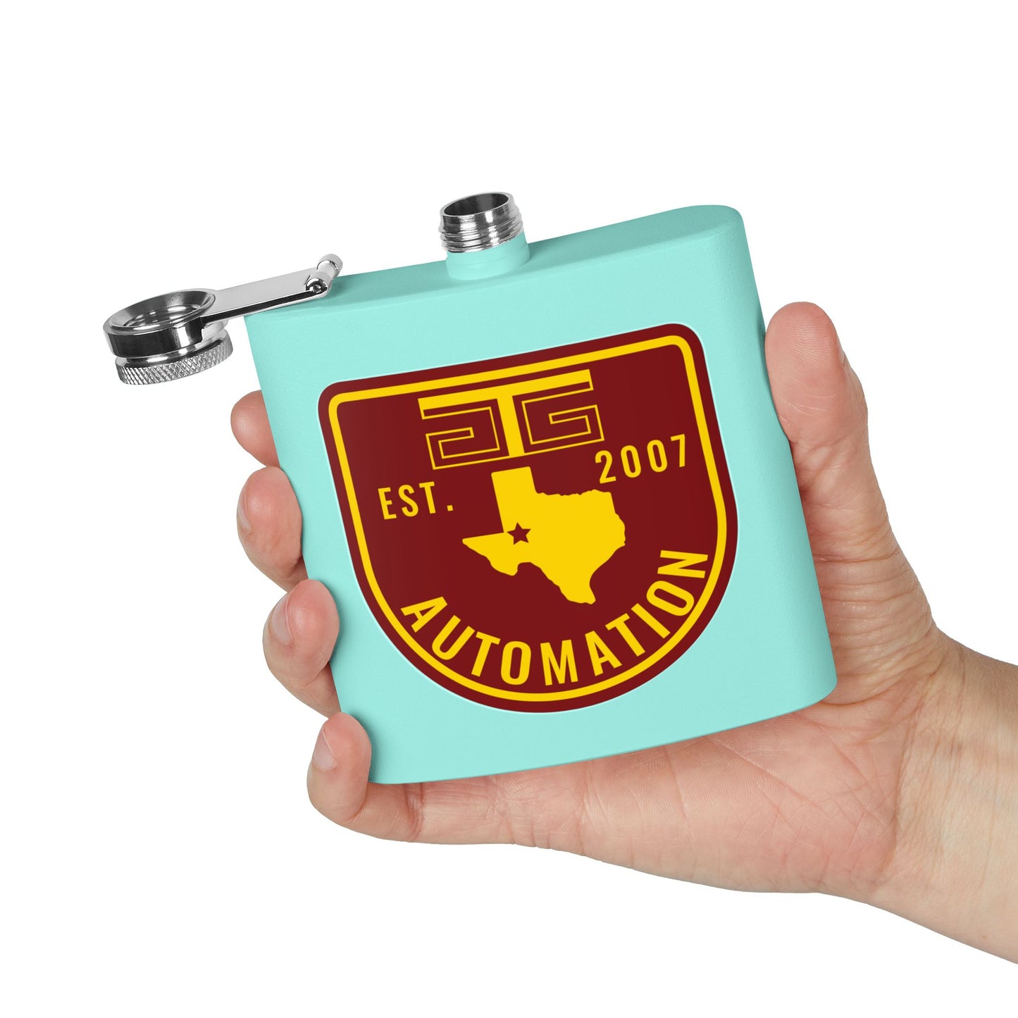 GTG Automation Stainless Steel Flask, 6oz