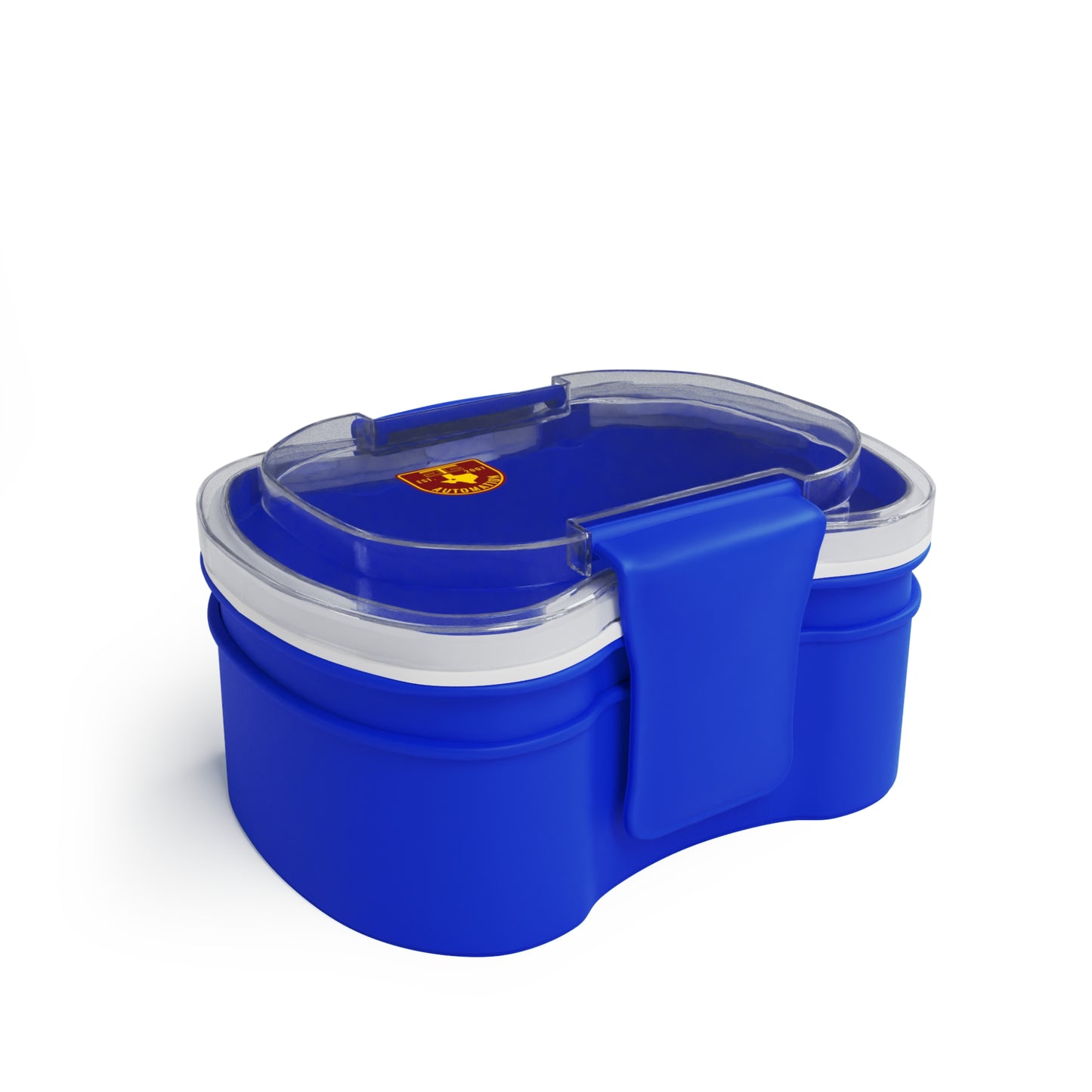 GTG Badge Logo Durable Two-Tier Bento Box with Spoon - Perfect for On-the-Go Meals