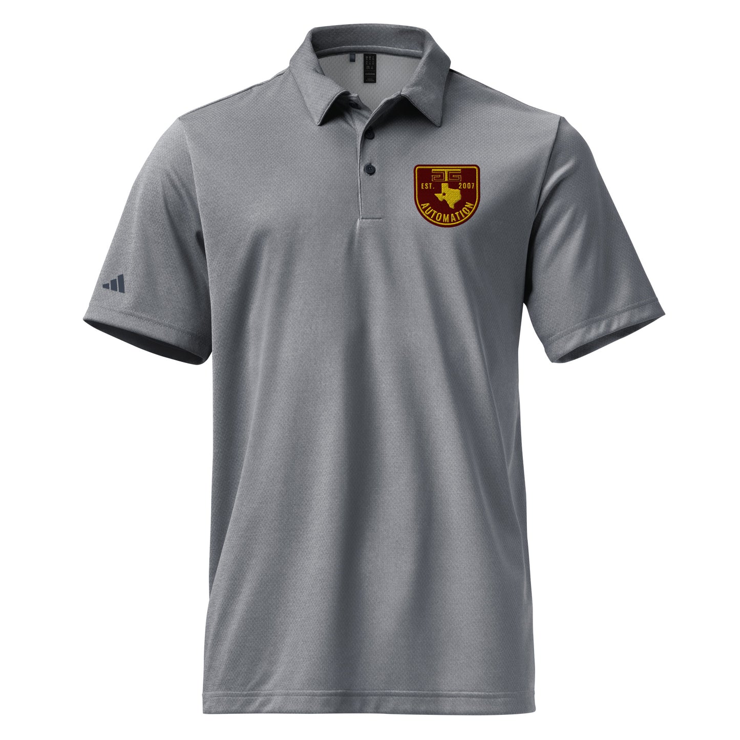 GTG Automation Badge adidas space-dyed polo