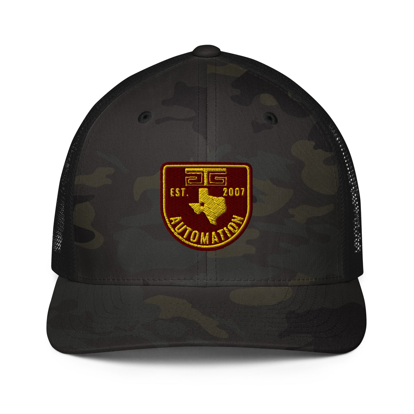 Closed-back trucker cap