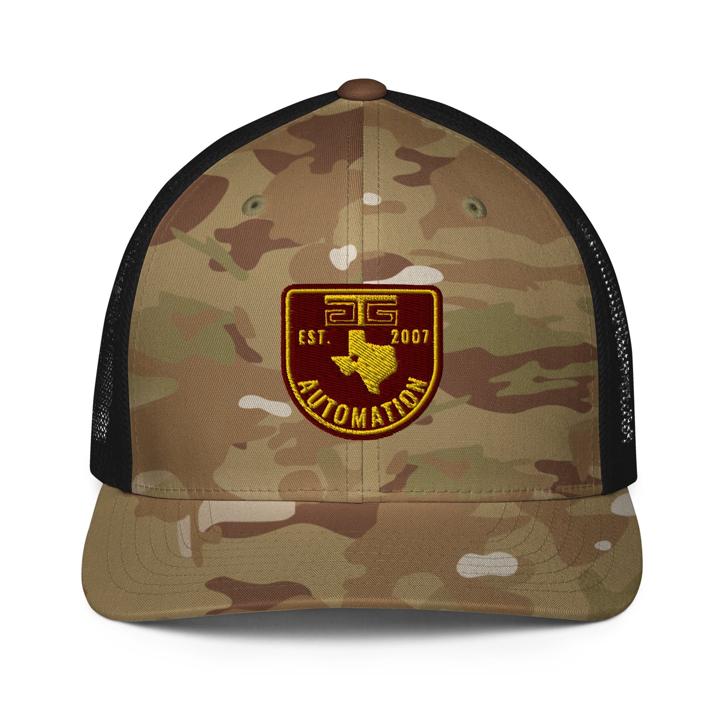 Closed-back trucker cap
