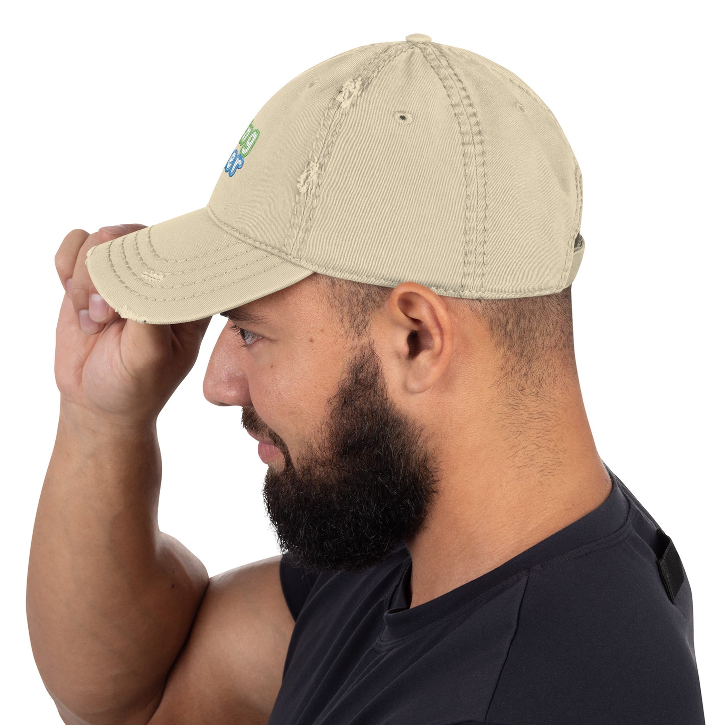 Living Water Distressed Dad Hat