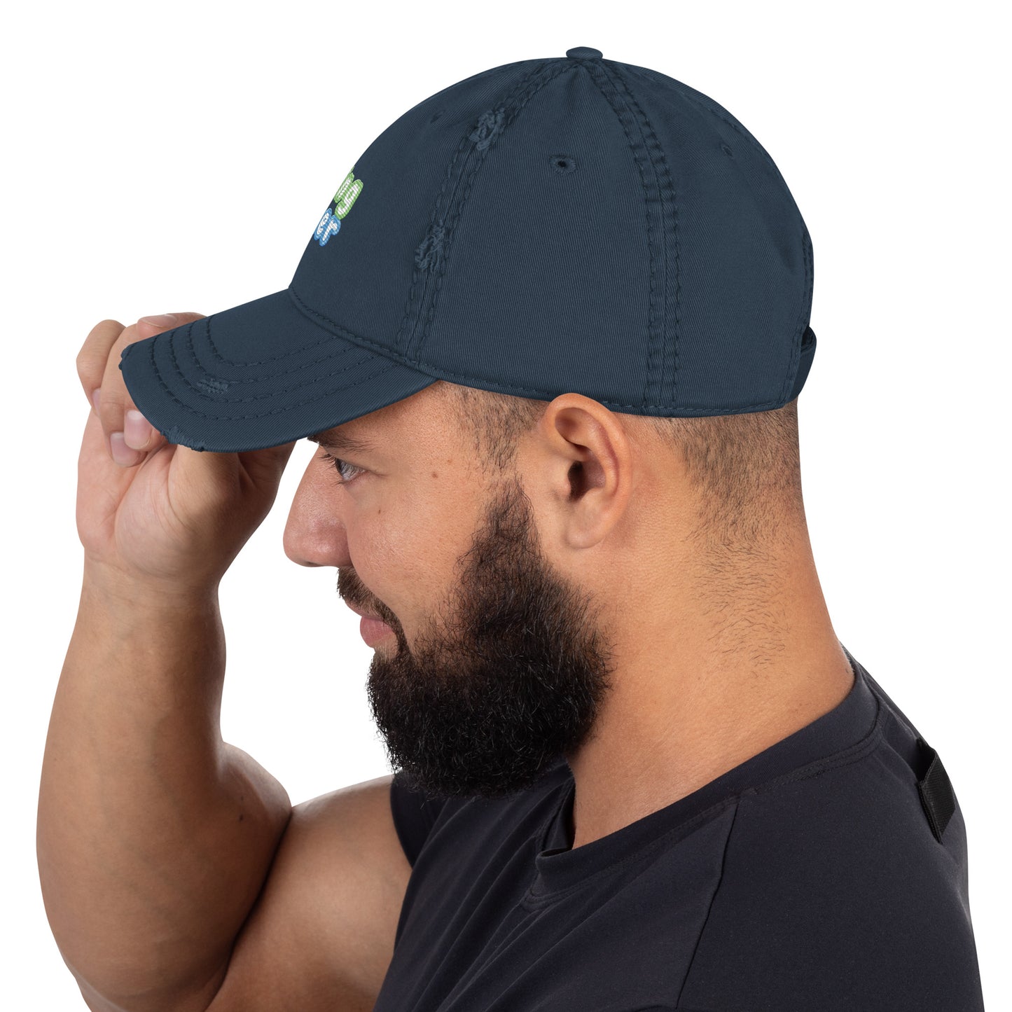 Living Water Distressed Dad Hat