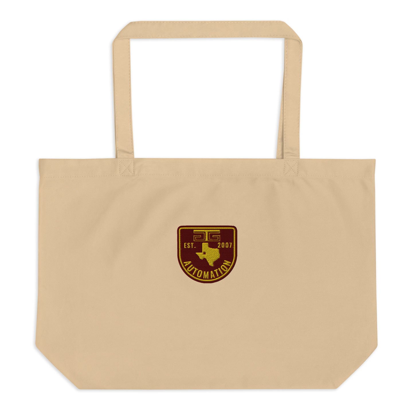 GTG Badge Large organic tote bag
