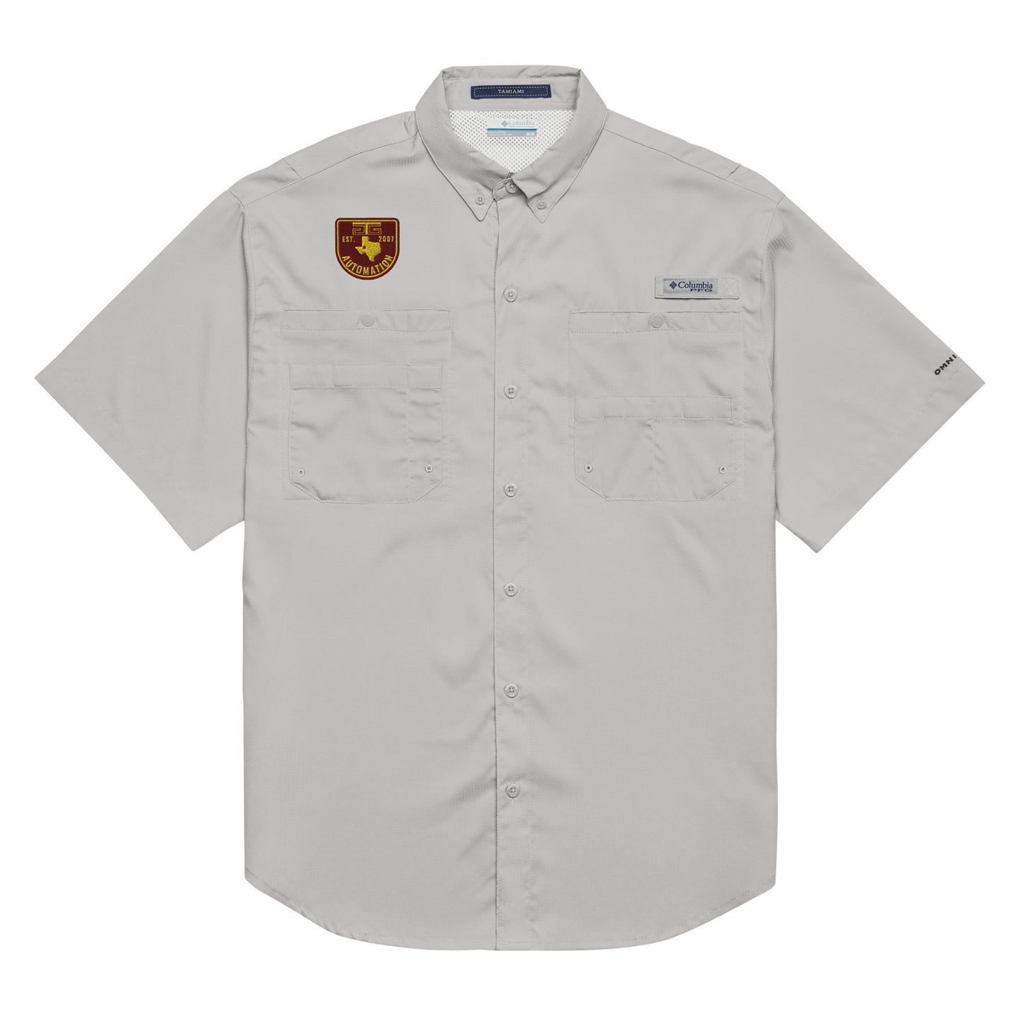 GTG Badge Logo Men’s Columbia short sleeve button shirt