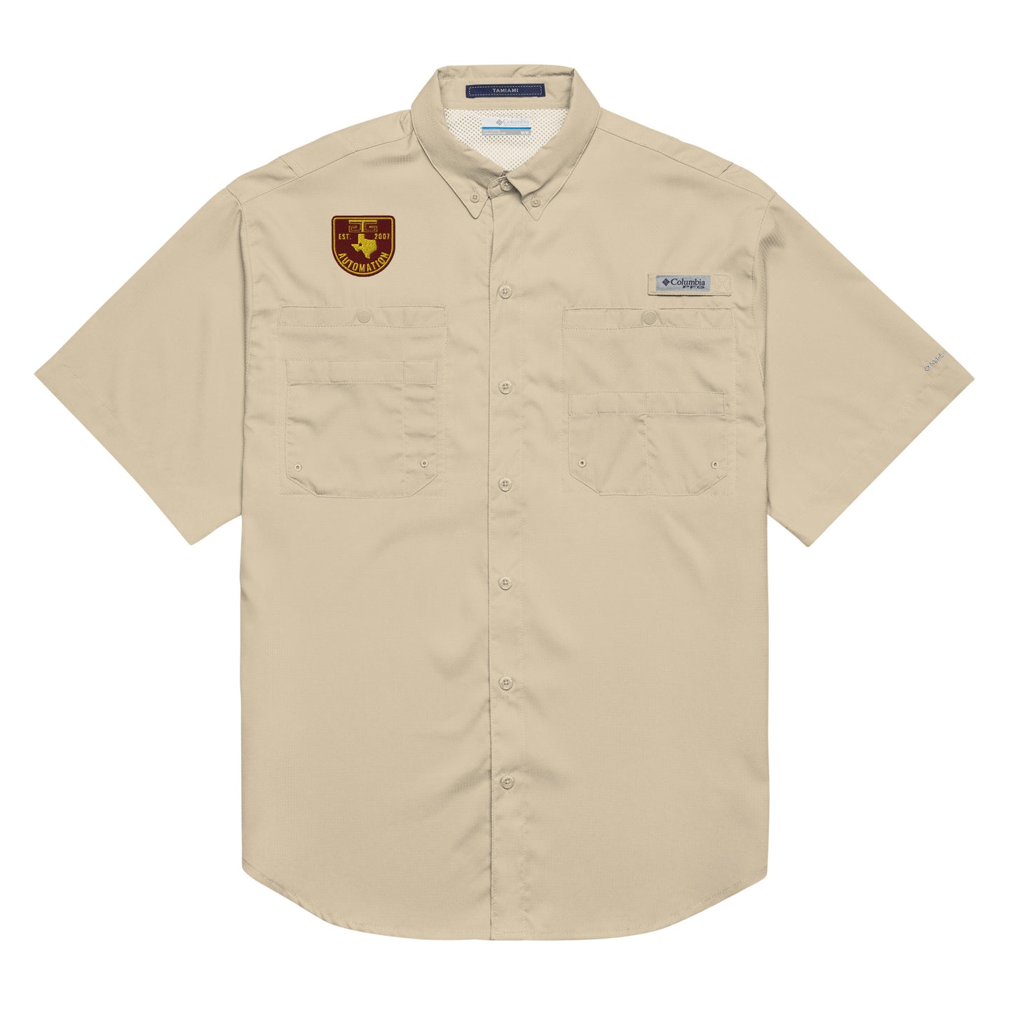 GTG Badge Logo Men’s Columbia short sleeve button shirt