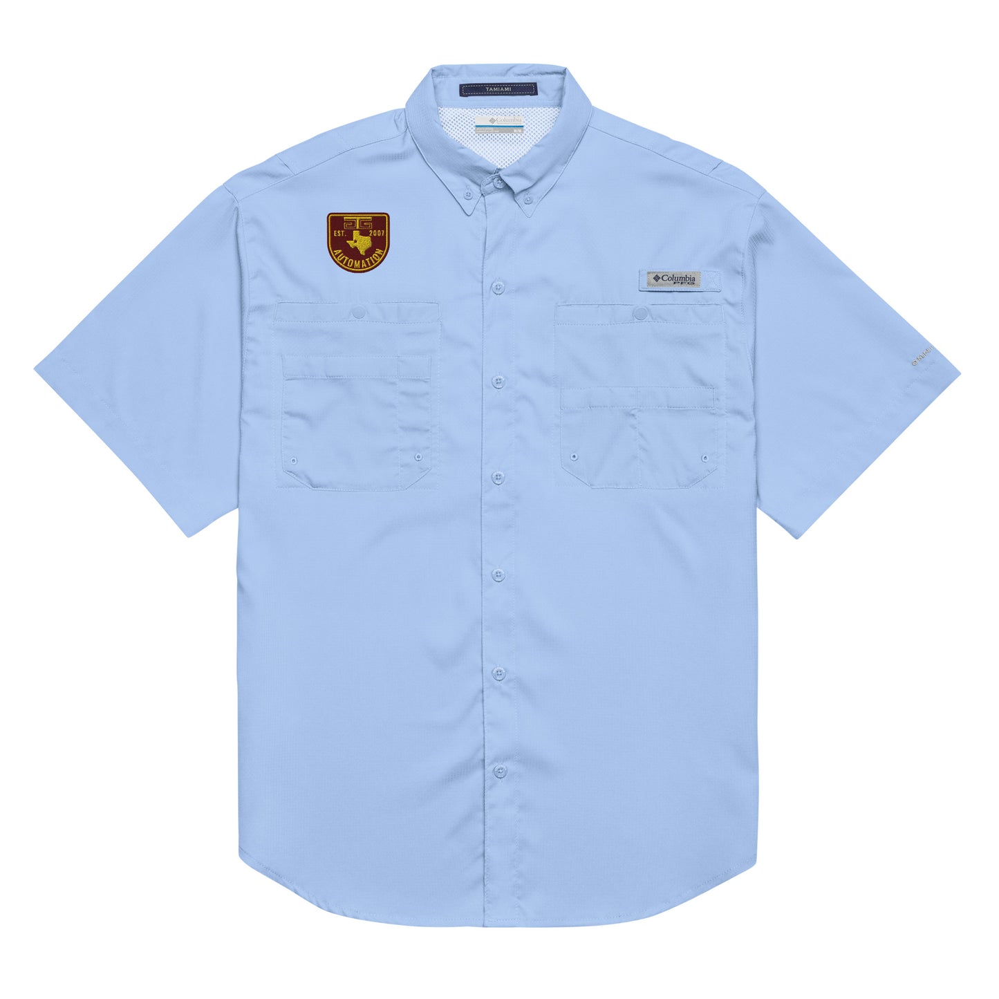 GTG Badge Logo Men’s Columbia short sleeve button shirt
