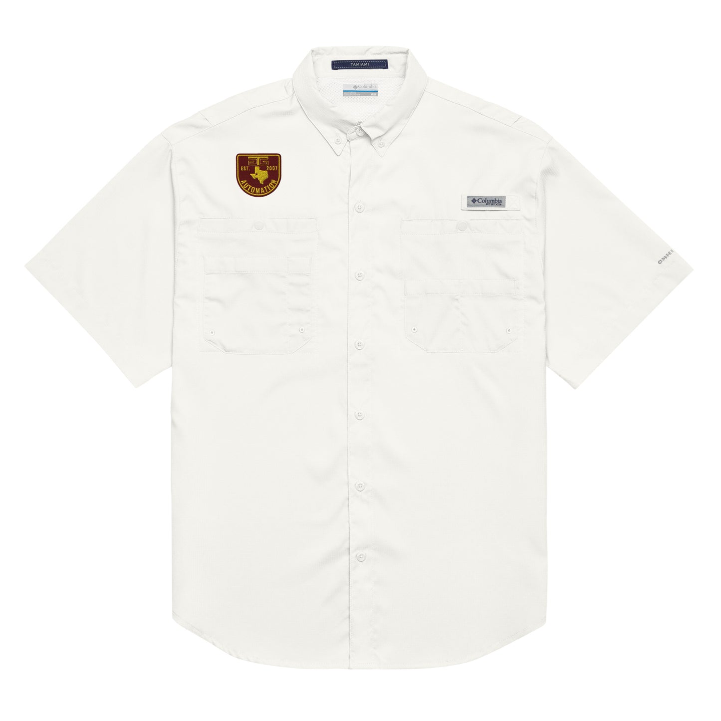 GTG Badge Logo Men’s Columbia short sleeve button shirt