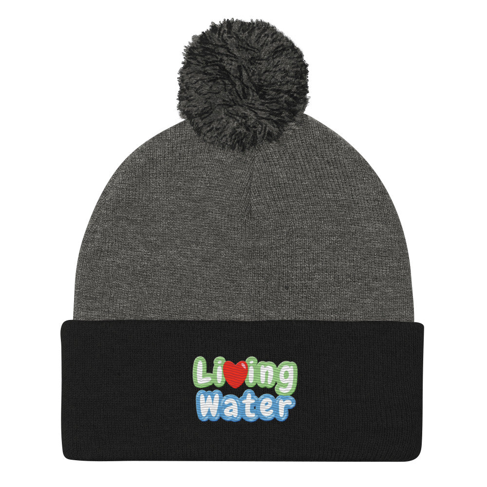 Living Water Pom-Pom Beanie