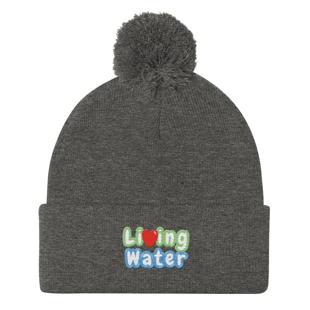 Living Water Pom-Pom Beanie