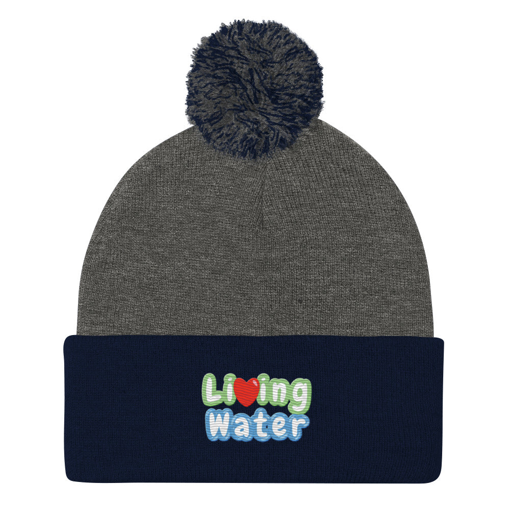 Living Water Pom-Pom Beanie