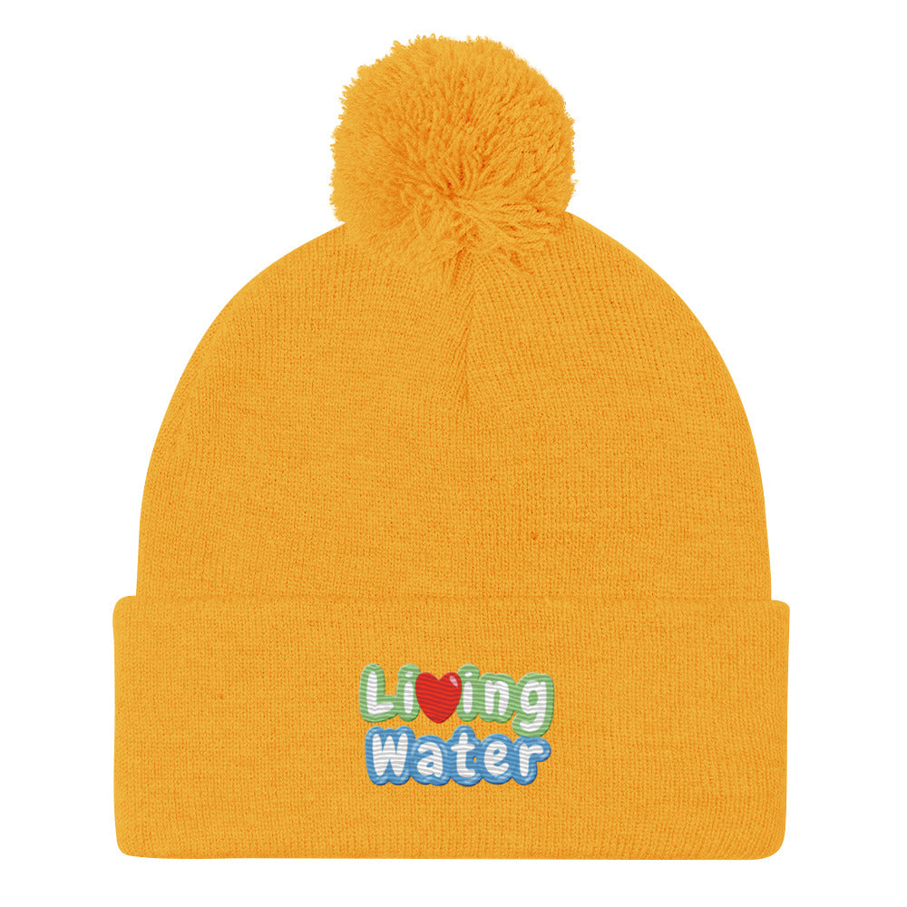 Living Water Pom-Pom Beanie