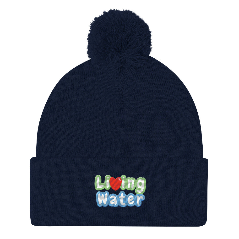 Living Water Pom-Pom Beanie