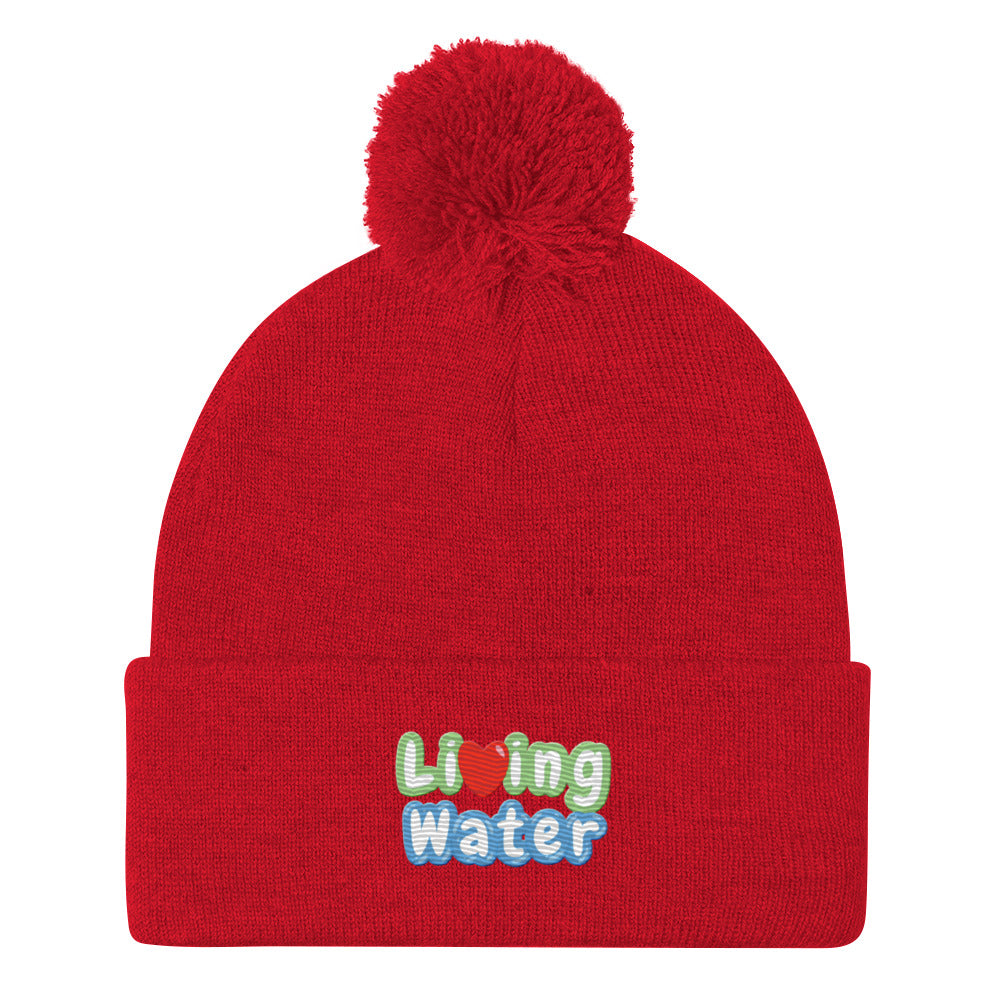 Living Water Pom-Pom Beanie